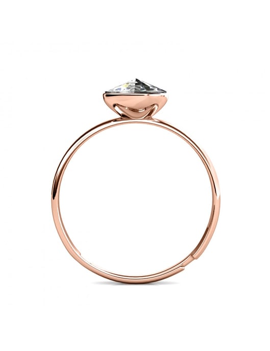 Acacia One Size Ring - Rose Gold und Kristall - Image 4