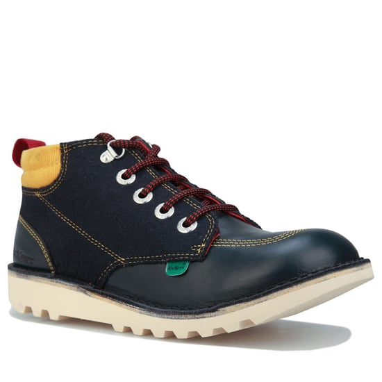 Boy's Kickers Children Kick Hi Winterised Boots in Navy