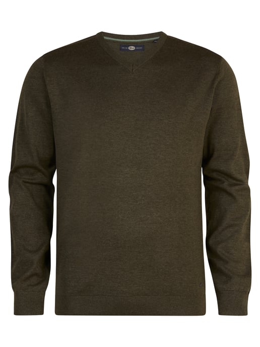 Petrol Industries - Feinstrickpullover Plus Size Chugach Herren - Grün - Image 1