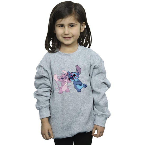 Disney Lilo & Stitch Kisses Sweatshirt für Mädchen (Sport grau) - Image 3