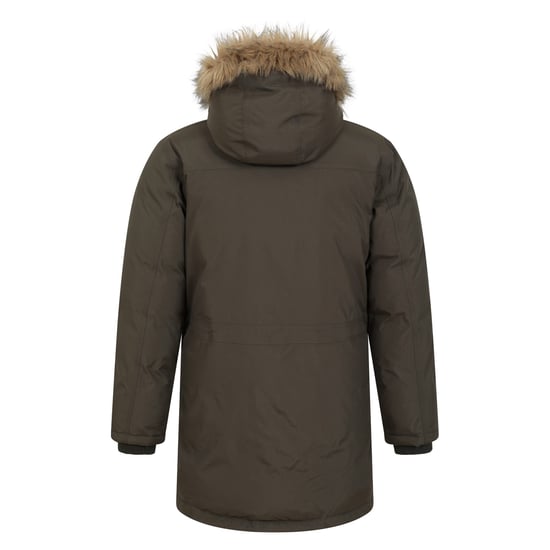 Mountain Warehouse Herren Antarctic Extreme wasserdichte Daunenjacke (dunkles Khaki) - Image 2