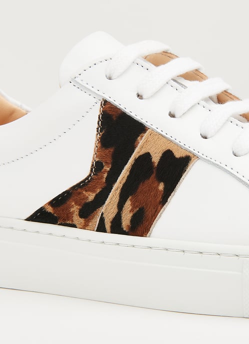 LK Bennett Alivia Flats, White/Natural