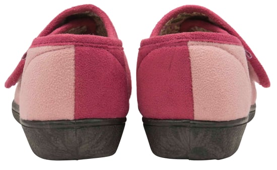 Dunlop - Ladies Adjustable Wide Fit Memory Foam Floral Velcro Hausschuhe für ältere Frauen - Image 2