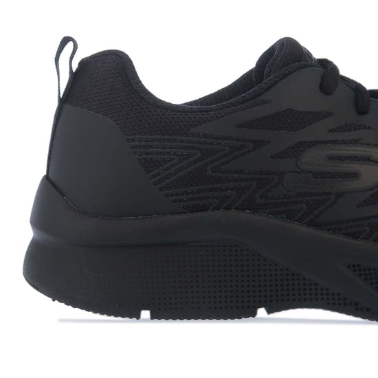 Skechers Kinder Quick Sprint Turnschuhe für Jungen in Schwarz - Image 5