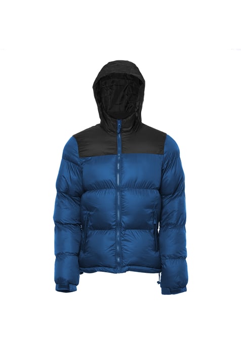 Mo Wattierte Steppjacke Herren Dunkelblaugrün Schwarz - Image 1