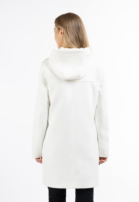Dreimaster Dufflecoat aus Wollgemisch Damen Wollweiss - Image 4