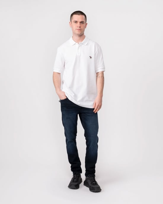 Paul Smith Mens Regular Fit Cotton-Piqué Zebra Logo Polo Shirt