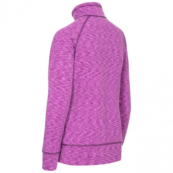 Trespass Damen Moxie Fleece-Top mit Reißverschluss bis zur Brust (Violett meliert) - Image 2