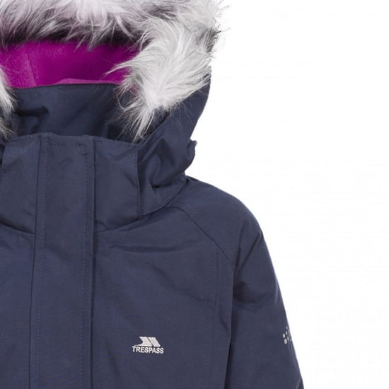 Trespass Kinder / Mädchen Parka Fame wasserfest (Navy) - Image 3