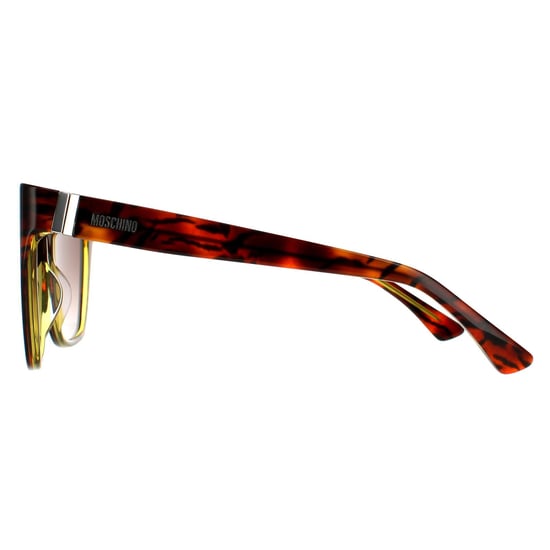 Moschino Square Damen Havana Gelb Braun Gradient Sonnenbrille - Image 3