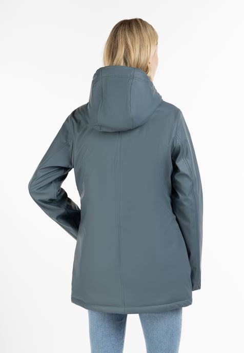 ICEBOUND Wattierte Regenjacke Damen Blaugrau - Image 4