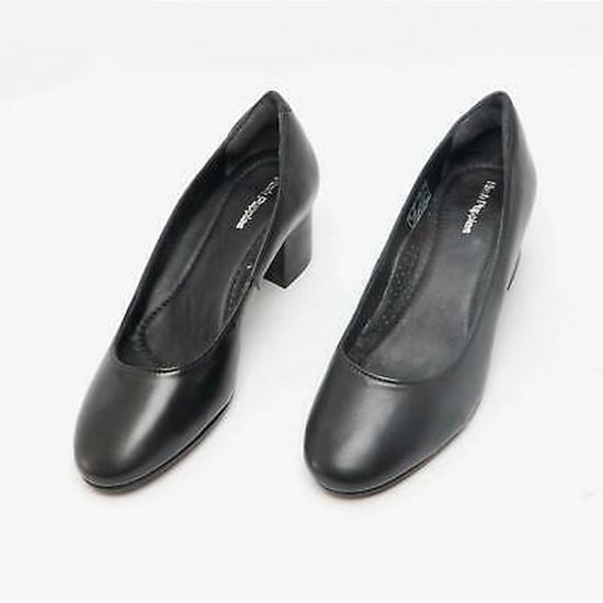 Hush Puppies Damen/Damen Anna Leder Court Schuh (Schwarz) - Image 5