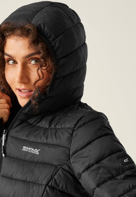 Regatta Womens Marizion gepolstert isolierte Jacke in schwarz - Image 4