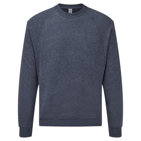 Fruit Of The Loom Herren Raglan-Ärmel Belcoro® Sweatshirt (Heather Navy) - Image 1