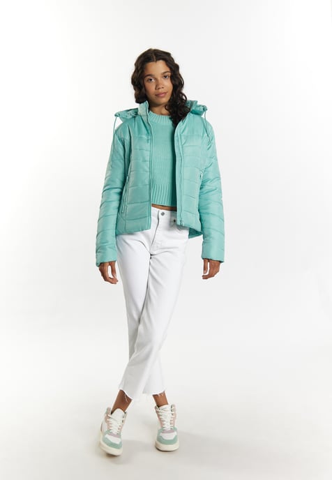Mymo Leicht wattierte Jacke Damen Lagune Minze - Image 2