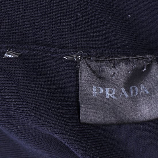 Prada Windbreaker aus navyblauer Wolle und Nylon - Image 4