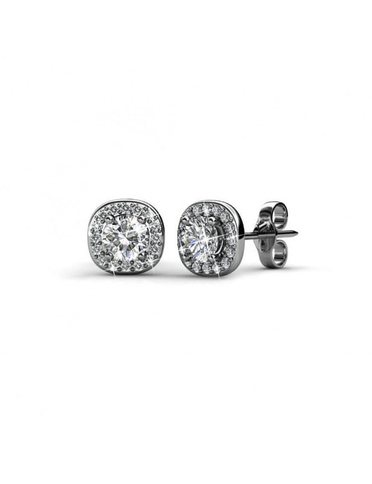 Kuschelige Ohrringe - Silber und Kristall - Image 1