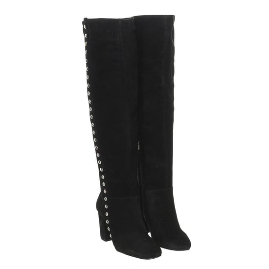Suede finished leather heeled boots FLDAN3SUP11 woman