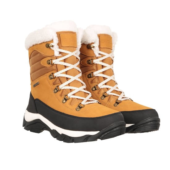 Mountain Warehouse Womens/Ladies Innsbruck Leather Waterproof Snow Boots (Brown)
