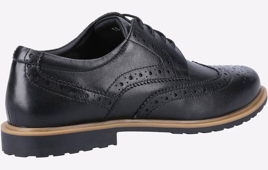 Hush Puppies Verity Leder Damen Schwarze Brogues Schuhe - Image 3