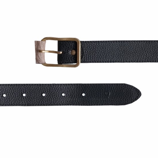 Womens Black Leather Belt 