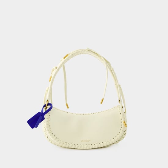 Kante Weben Schultertasche - Off White - Leder - Beige - Image 1
