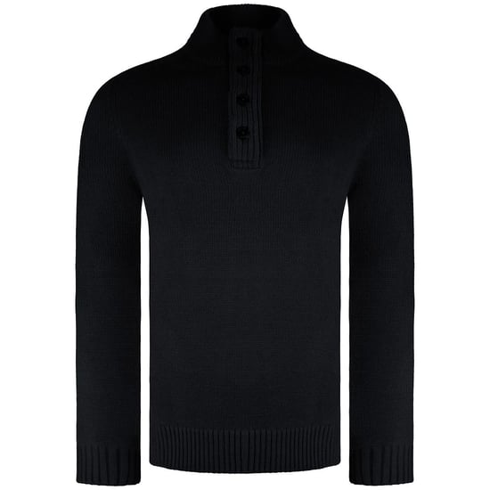 Weekend Offender Castillos Mens Black Sweater