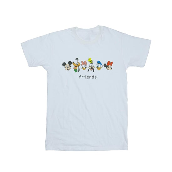 Disney Womens/Ladies Mickey Mouse And Friends Cotton Boyfriend T-Shirt (White)