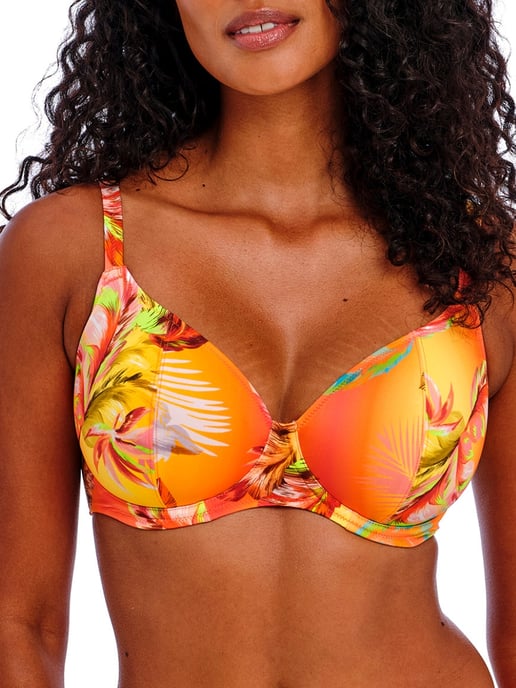 Miami Sunset Plunge Bikini Top