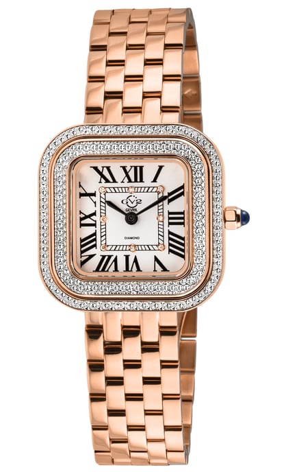 GV2 Bellagio Women's Swiss Made Diamant Silber-Weißes Zifferblatt, IPRG Armbanduhr - Image 1