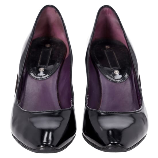 Celine Pumps mit Mandelfuss und kitten Heel aus schwarzem Leder - Image 3