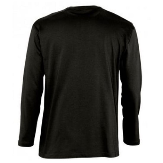 SOLS Herren Monarch Langarm T-Shirt (Tiefschwarz) - Image 2