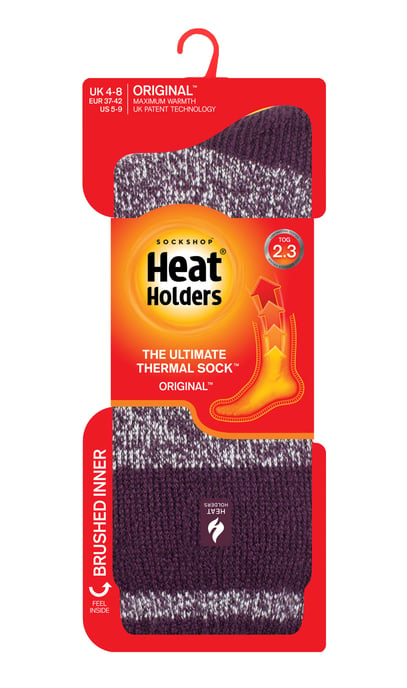 Wärmehalter - Damen Thermosocken für den Winter | Outdoor & Indoor Socken | Kuschelig & Flauschig | Geschenke für Frauen - Pflaume (Sydney) - Image 2