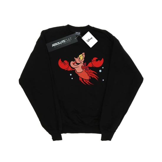 Disney Womens/Ladies The Little Mermaid Sebastian Bubbles Sweatshirt (Black)