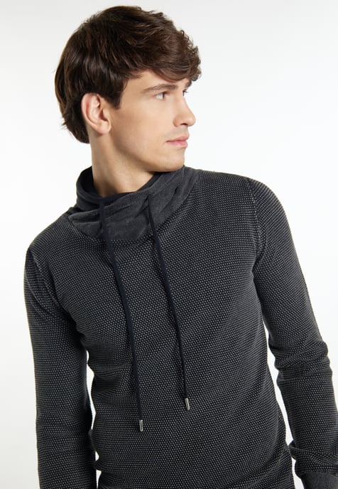 Mo Strick Pullover Herren Schwarz - Image 5
