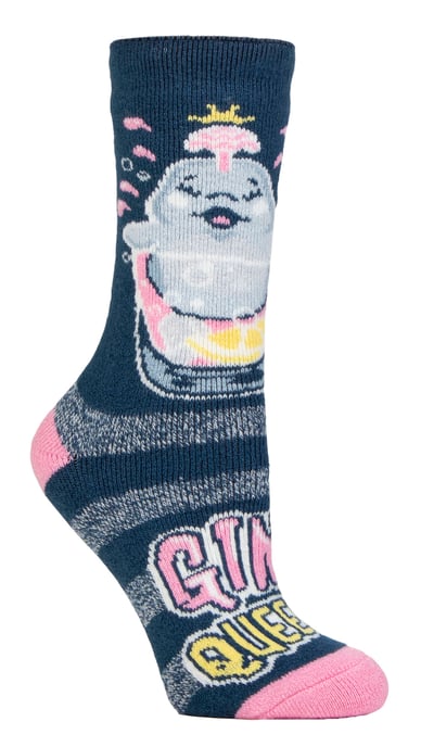 Ladies Cosy Novelty Socks | Heat Holders Lite | Christmas Socks for Women | Gifts for Her Socks - Gin Queen - Image 1
