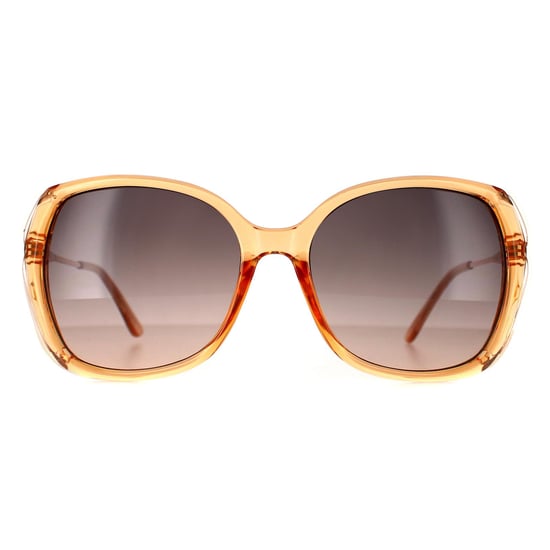 Guess Oval Damen Glänzend Beige Rauch Gradient GF0396 - Image 1
