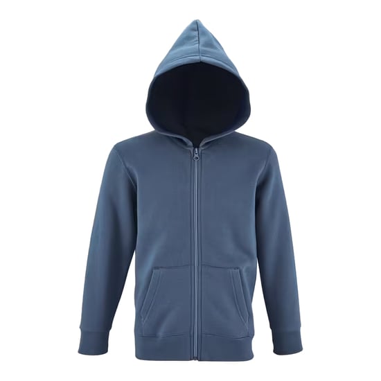 SOLS - "Stone" Hoodie mit durchgehendem Reißverschluss für Kinder (Graublau) - Image 1