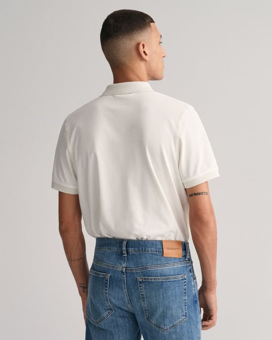 GANT Regular Fit Kurzarm-Kontrastpiqué Rugger - Image 2