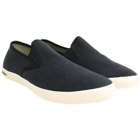 Seavees Baja Standard Herren Schwarz Plimsolls - Image 2