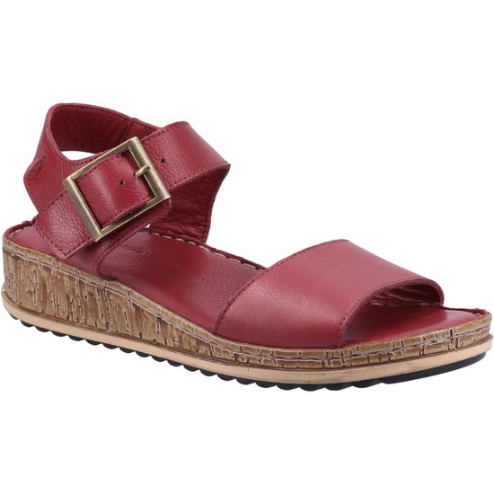 Hush Puppies Damen/Damen Ellie Leder Sandalen (Bordeaux) - Image 1