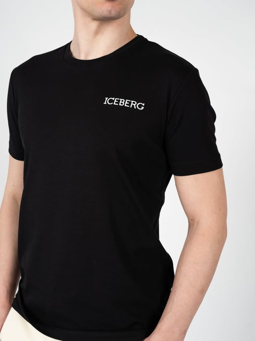 Iceberg T-Shirt C-Neck Herren schwarz - Image 5