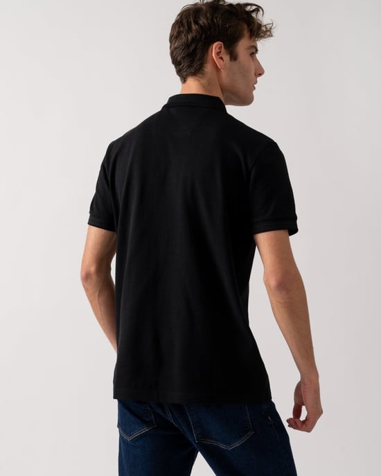 BOSS Green Paddy Mens Cotton-Piqué Polo Shirt with Contrast Logo - Image 4