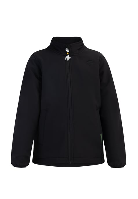 Schmuddelwedda Softshelljacke - recyceltes Material Mädchen schwarz - Image 1