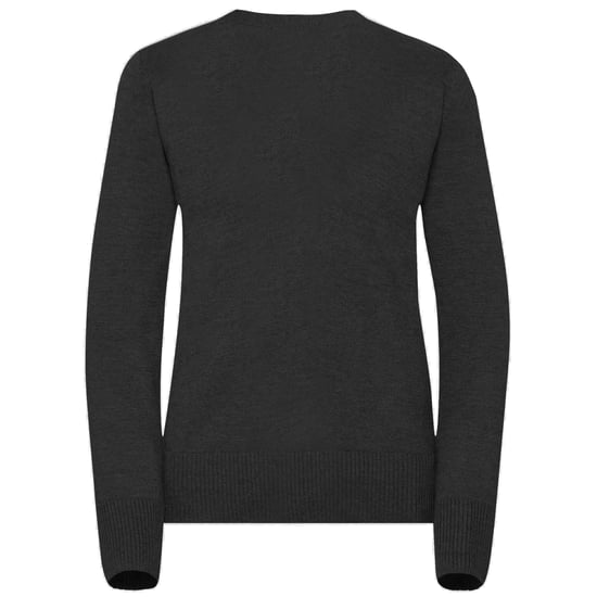 Russell Collection Damen Strickjacke mit V-Ausschnitt (Schwarz) - Image 2