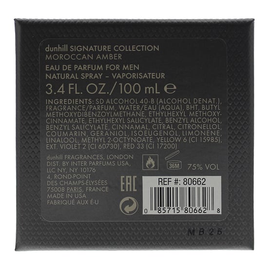 Dunhill Signature Maroccan Amber Eau De Parfum 100ml