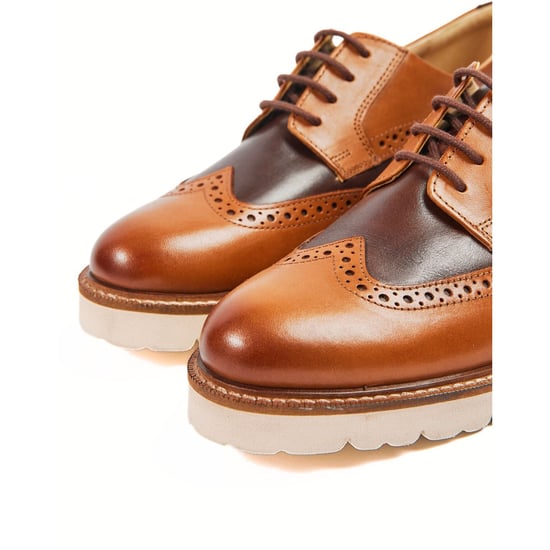 Pod Kortney Leder Women's Tan Multi Brogues Schuhe - Image 5