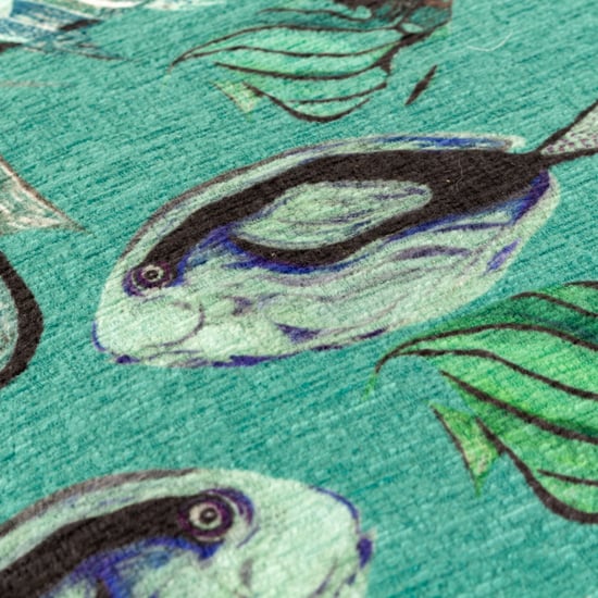 Wylder Tropics Abyss Fish Repeat Chenille Federgefülltes Kissen - Image 4