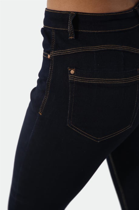 Damen Magic Shaping High Waisted Skinny Fit Jeans in Indigoblau - Image 5