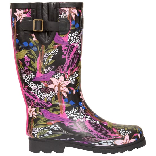 Trespass Womens/Ladies Elena Floral Wellington Boots (Black/Green Print)